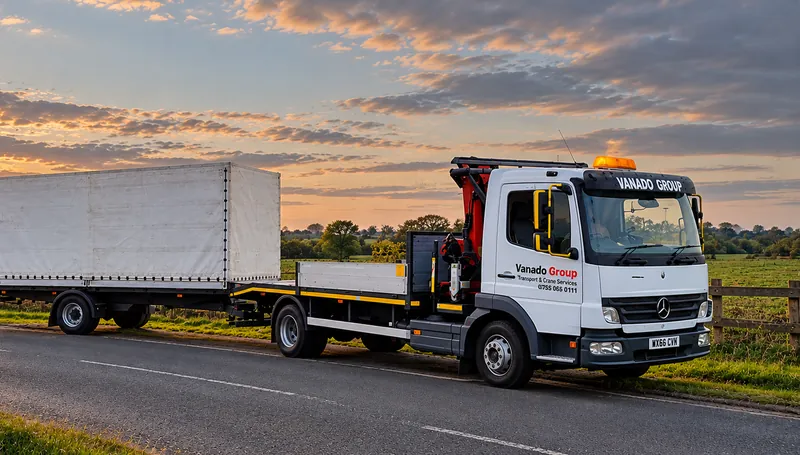Curtain-sided trailer transport for palletised and commercial goods